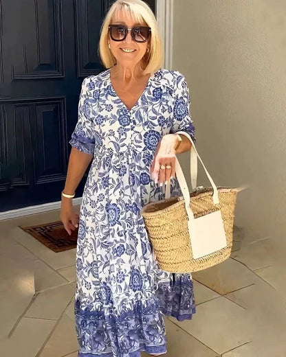 Lucinda | Elegant maxi dress with floral print