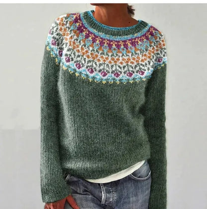 Melissa | Comfortable sweater with playful pattern