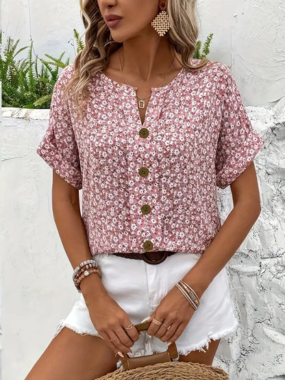Verna | Elegant blouse with floral print