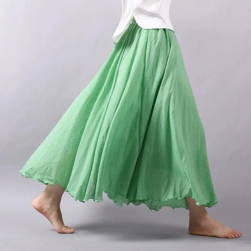 Ines | Summer maxi skirt with playful elegance