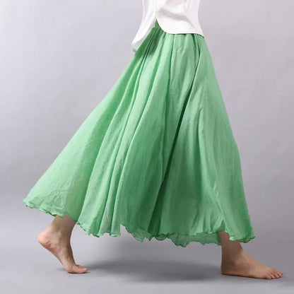 Ines | Summer maxi skirt with playful elegance