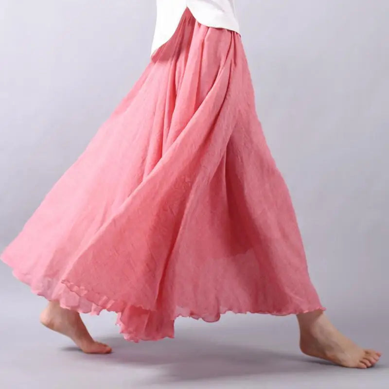 Ines | Summer maxi skirt with playful elegance