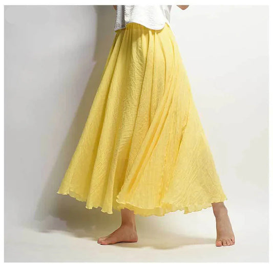 Ines | Summer maxi skirt with playful elegance