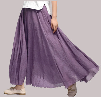 Ines | Summer maxi skirt with playful elegance