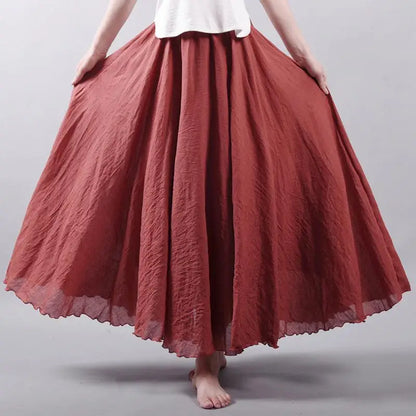 Ines | Summer maxi skirt with playful elegance