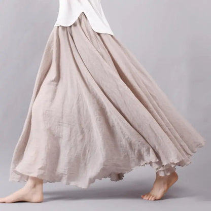 Ines | Summer maxi skirt with playful elegance