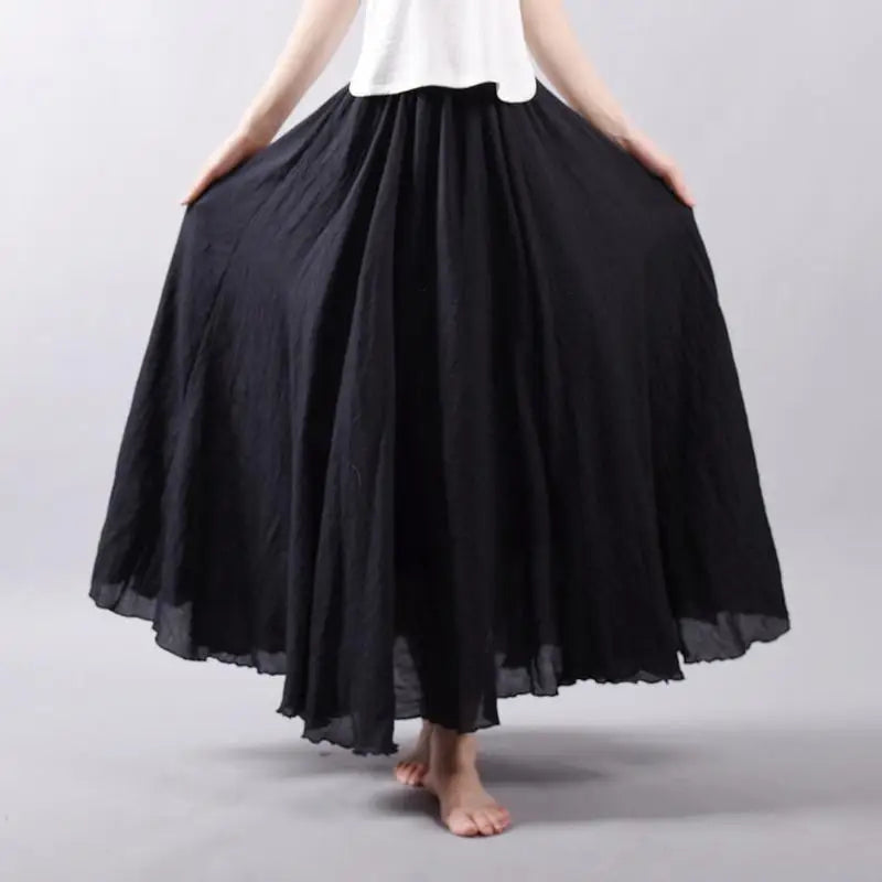 Ines | Summer maxi skirt with playful elegance