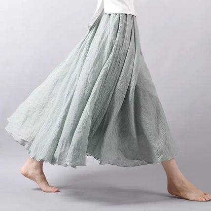 Ines | Summer maxi skirt with playful elegance