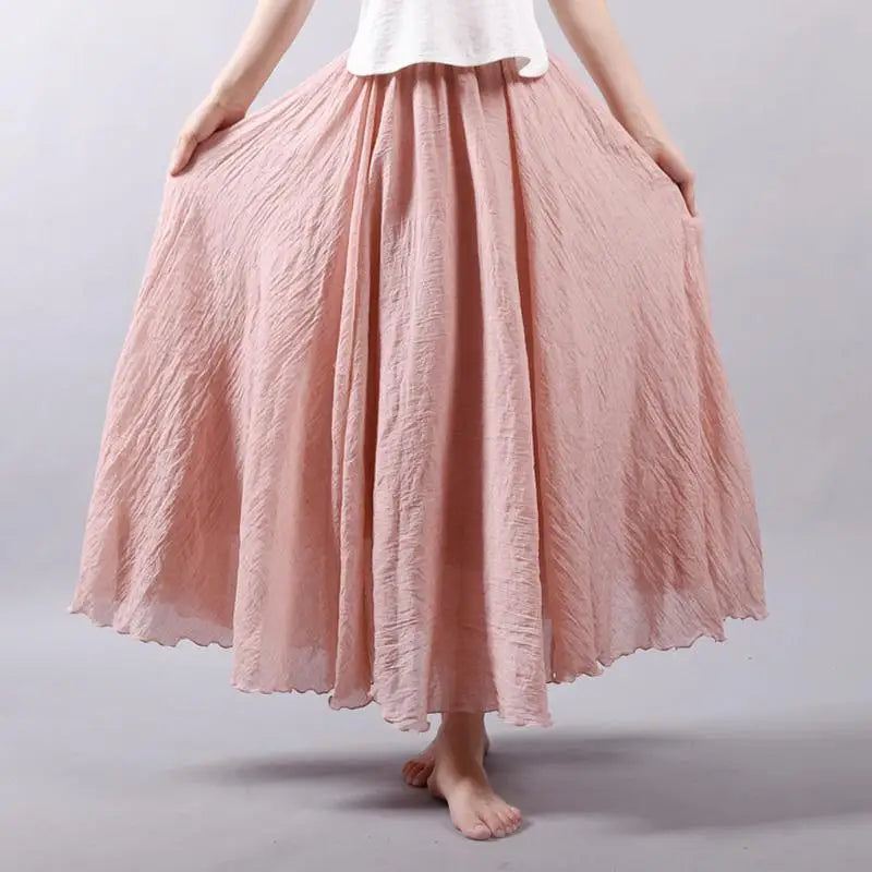 Ines | Summer maxi skirt with playful elegance