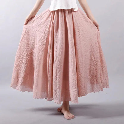 Ines | Summer maxi skirt with playful elegance
