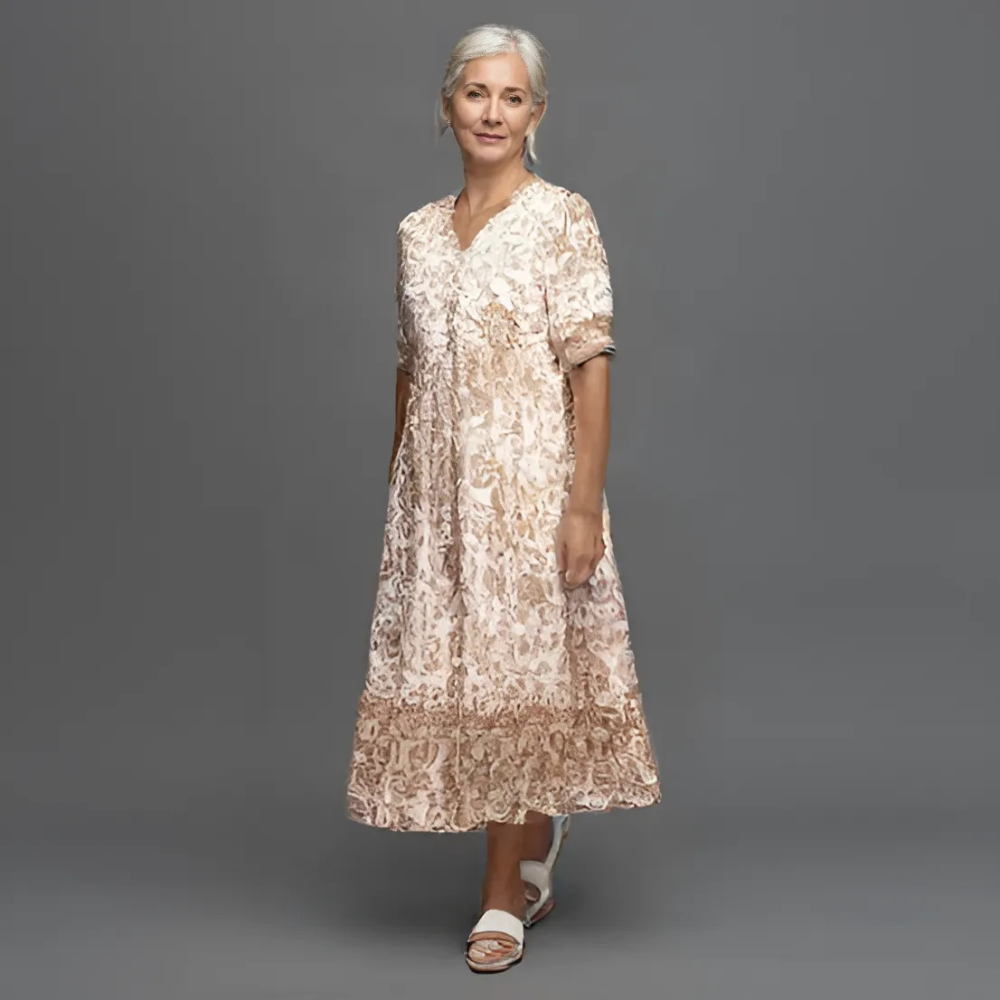 Lucinda | Elegant maxi dress with floral print