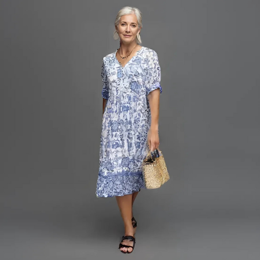 Lucinda | Elegant maxi dress with floral print