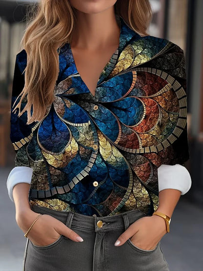 Regine | Elegant blouse with floral print