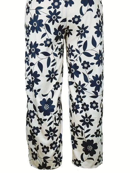 Lavina | Loose trousers with stylish floral print