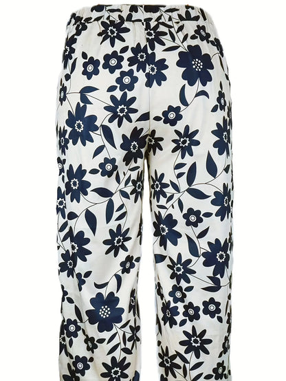 Lavina | Loose trousers with stylish floral print