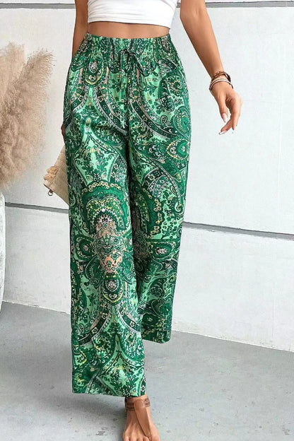 Analyn | Bohemian wide-leg pants