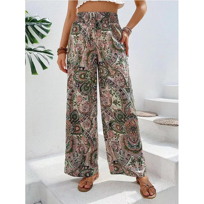 Analyn | Bohemian wide-leg pants