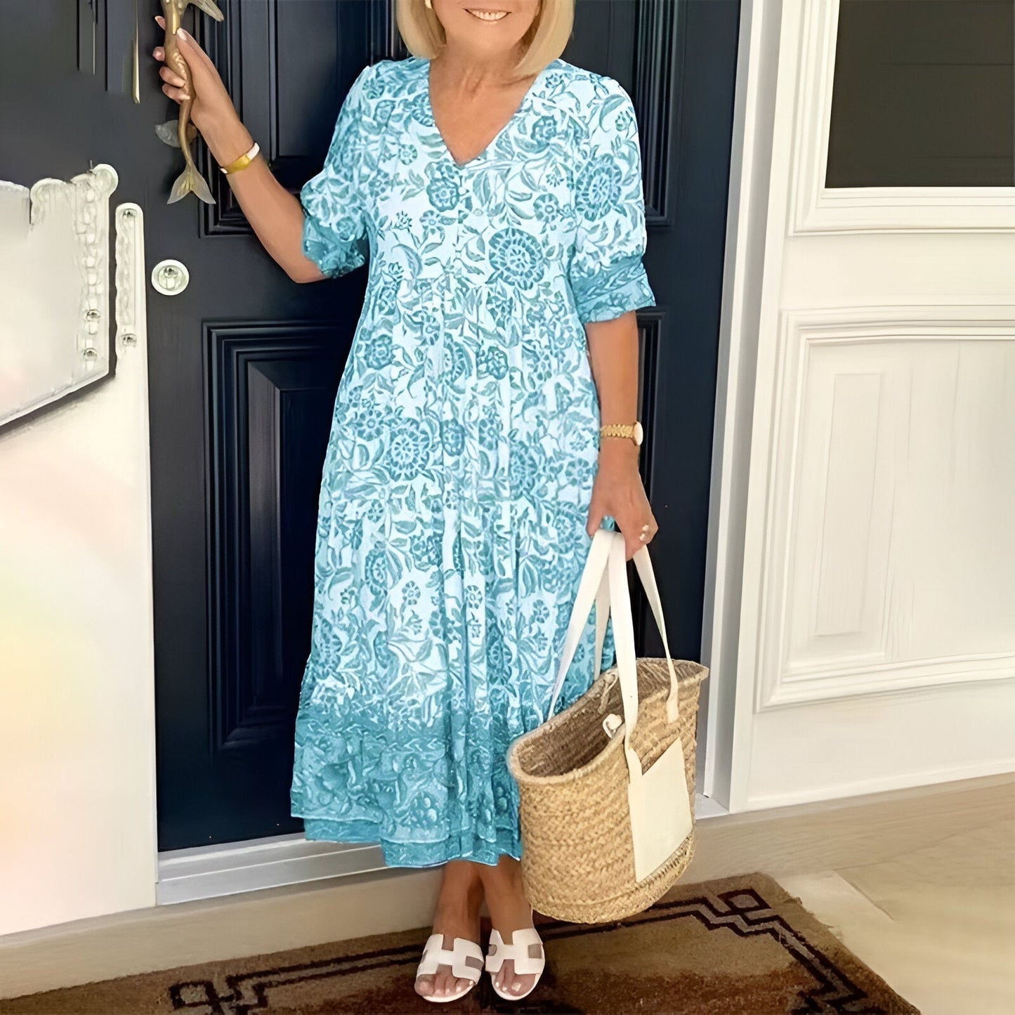 Lucinda | Elegant maxi dress with floral print