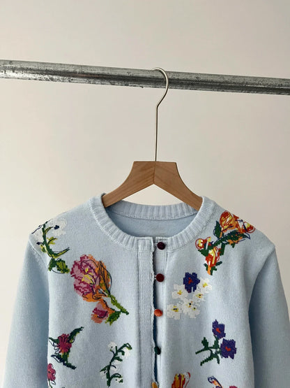 Sahara | Elegant cardigan with flowers