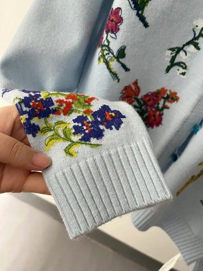 Sahara | Elegant cardigan with flowers