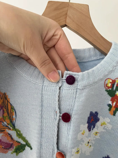 Sahara | Elegant cardigan with flowers