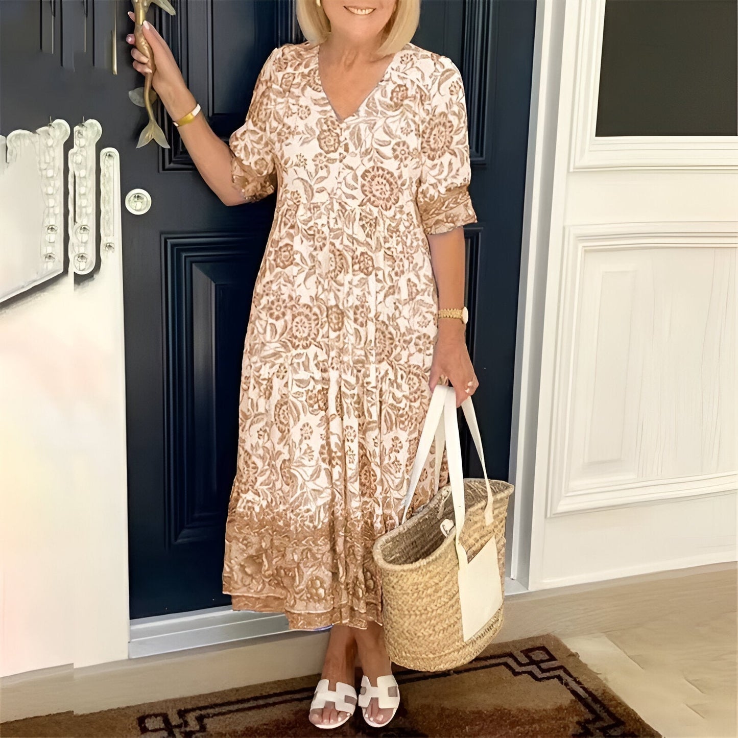Lucinda | Elegant maxi dress with floral print