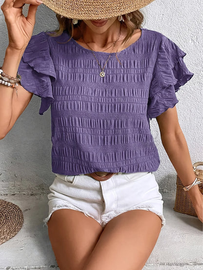 Charmaine | Airy blouse with playful ruffles