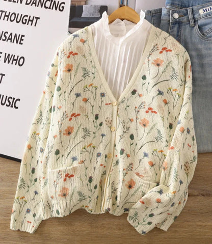 Sammy | Elegant cardigan with floral print