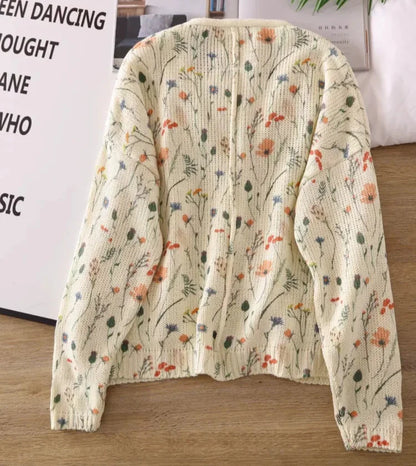 Sammy | Elegant cardigan with floral print