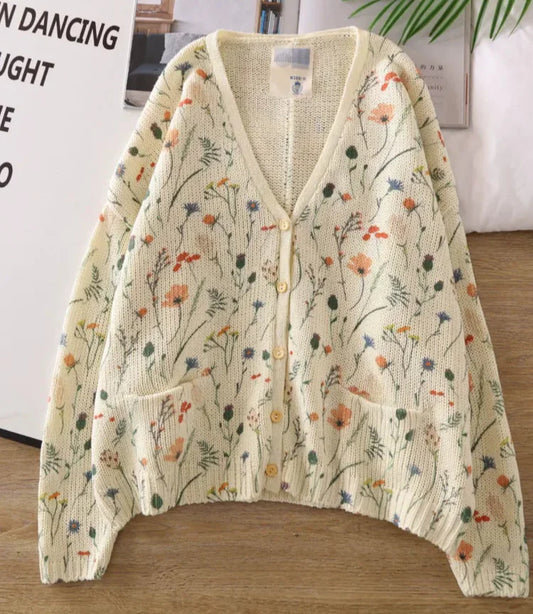 Sammy | Elegant cardigan with floral print
