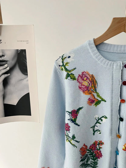 Sahara | Elegant cardigan with flowers