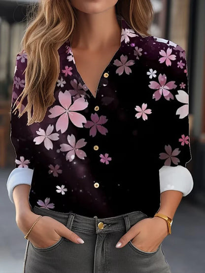 Regine | Elegant blouse with floral print