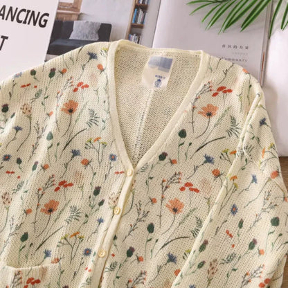 Sammy | Elegant cardigan with floral print