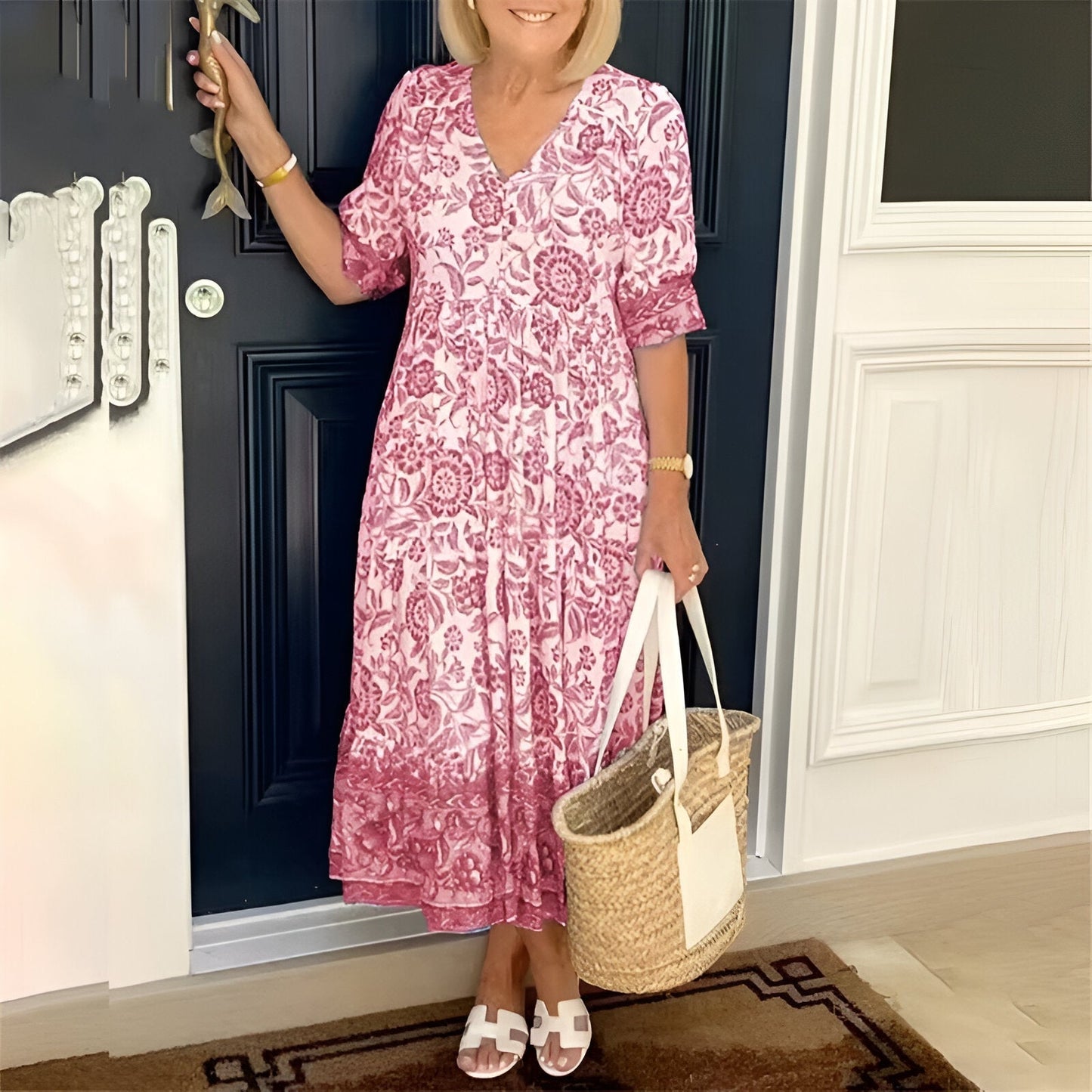 Lucinda | Elegant maxi dress with floral print