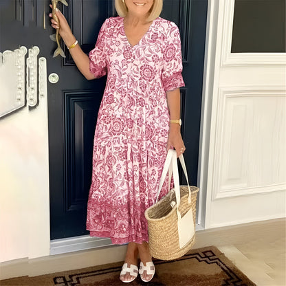 Lucinda | Elegant maxi dress with floral print