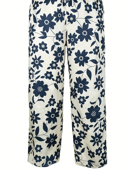 Lavina | Loose trousers with stylish floral print