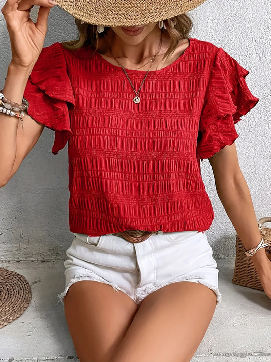Charmaine | Airy blouse with playful ruffles