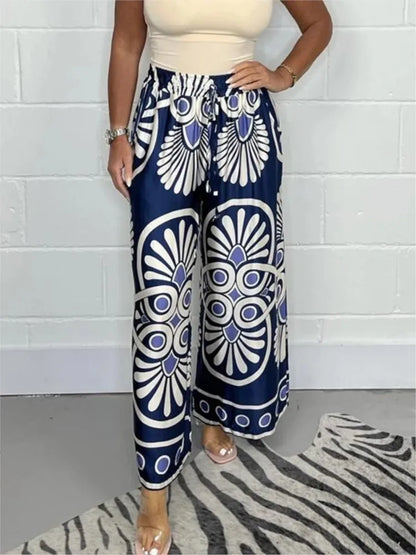 Casandra | Elegant Boho Wide Leg Trousers