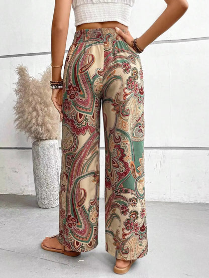 Analyn | Bohemian wide-leg pants