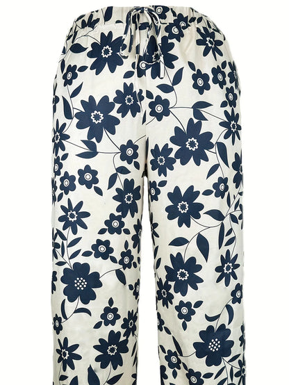Lavina | Loose trousers with stylish floral print
