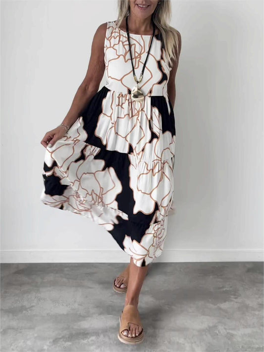 Gwendolyn | Elegant sleeveless maxi dress