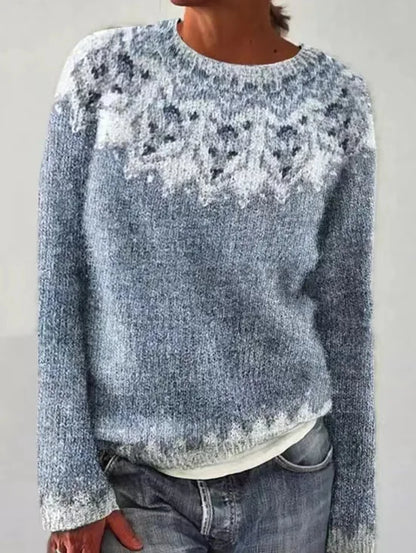 Melissa | Comfortable sweater with playful pattern