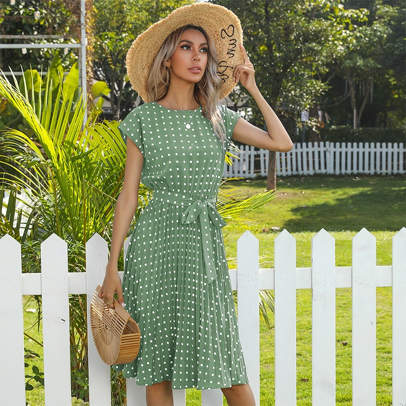 Shania | Graceful polka dot dress