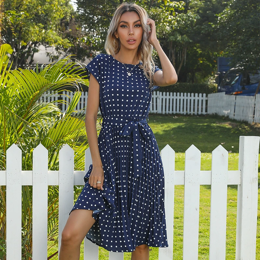 Shania | Graceful polka dot dress
