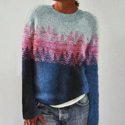 Melissa | Comfortable sweater with playful pattern