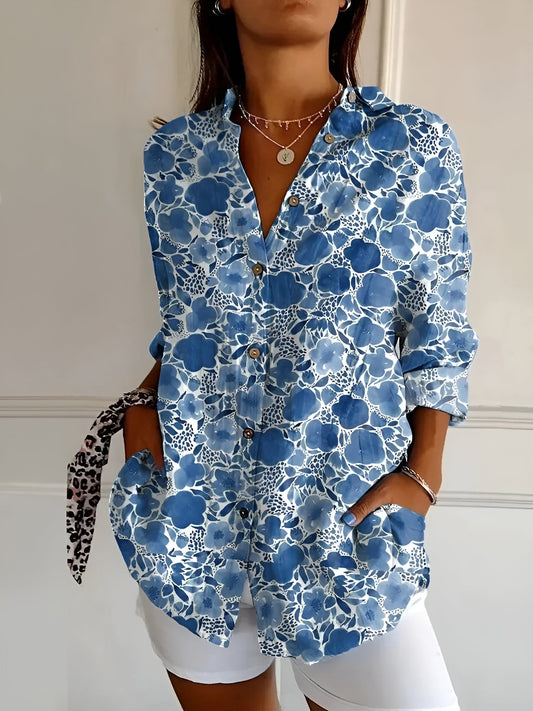 Avril | Elegant blouse with playful prints