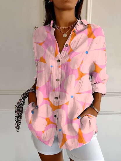 Avril | Elegant blouse with playful prints