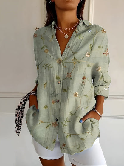 Avril | Elegant blouse with playful prints